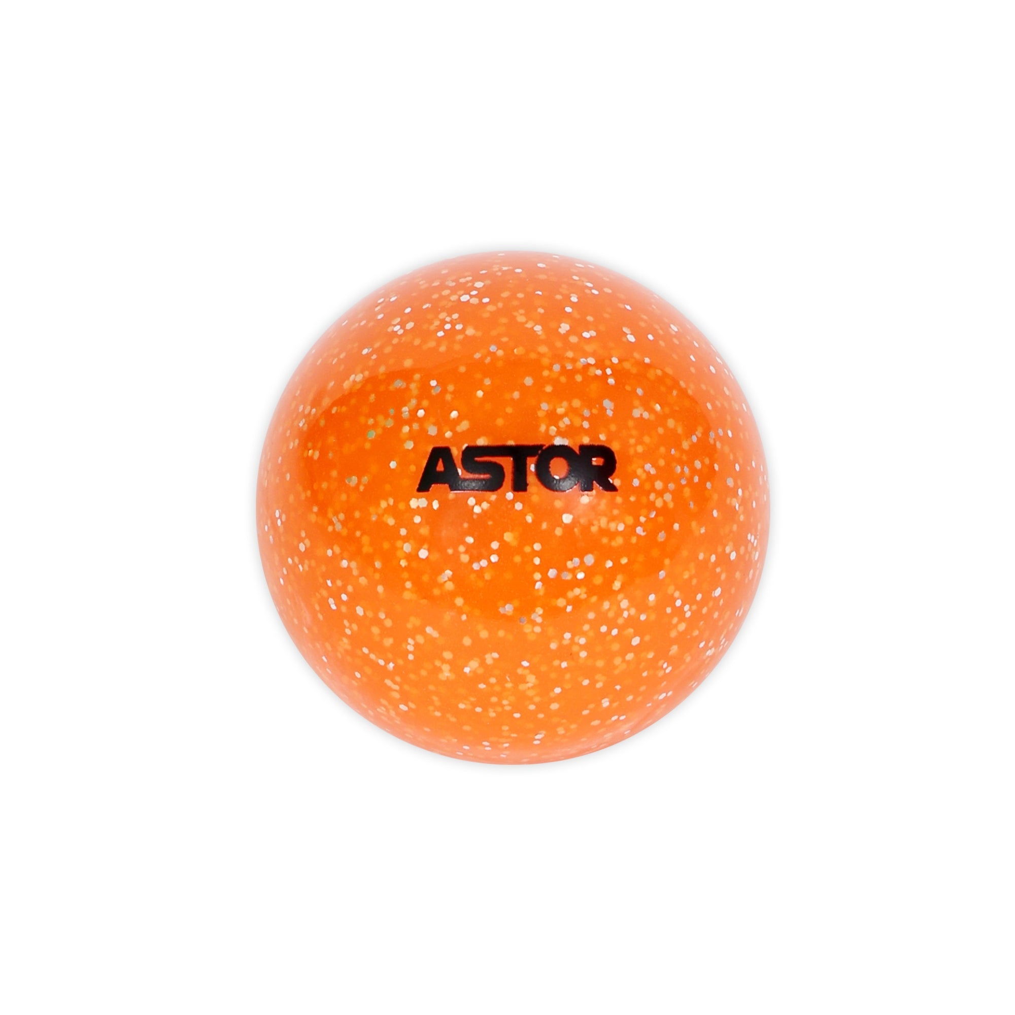 Astor Smooth hollow glitter turf field hockey ball Orange